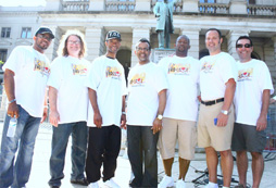 Pro-Love March June 2011 Stephen White, Greg Kelly, ,Carlton Pearson, Markel Hutchins, D.E. Paulk, David Ault (left to right)